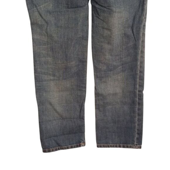 Ann Taylor Loft Size 8 Jeans Boyfriend Distressed Blue Denim - Picture 9 of 13